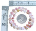 Southwestern Pink Opal Agate And Sterling Silver Bead Necklace RX115231